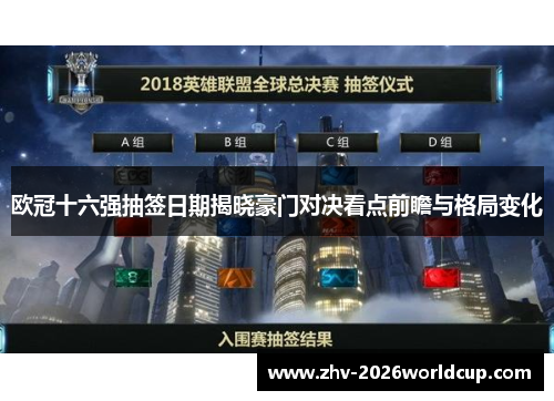 欧冠十六强抽签日期揭晓豪门对决看点前瞻与格局变化